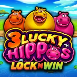 3 Lucky Hippos Lock N Win