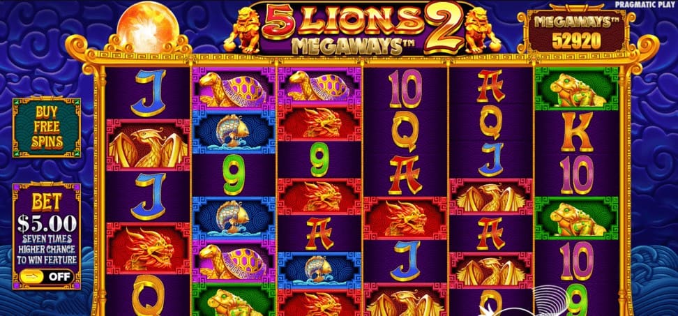 5 Lions Megaways 2 slot