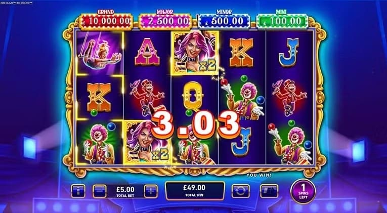 Big Circus! Mega Fire Blaze Slot