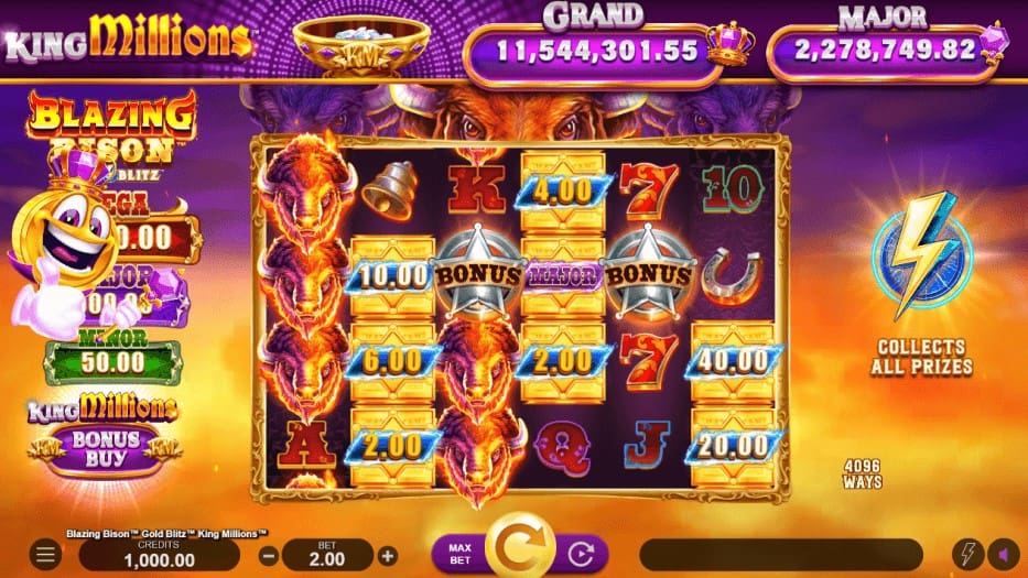 Blazing Bison Gold Blitz King Millions Review