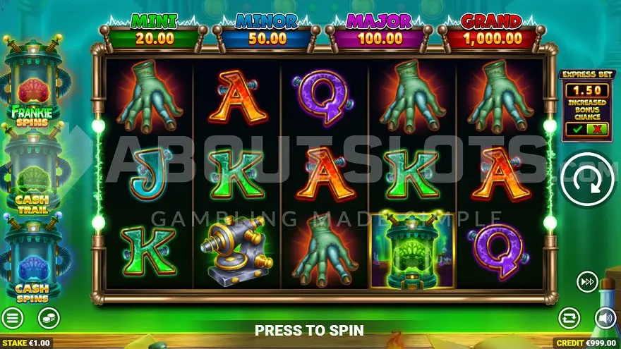 Frankenstein's Fortune slot games