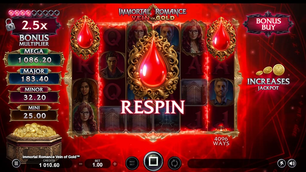 Immortal Romance Vein of Gold game