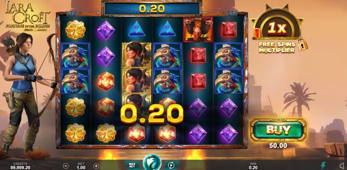 Lara Croft Fortune of the Eclipse MultiChase Slot Game