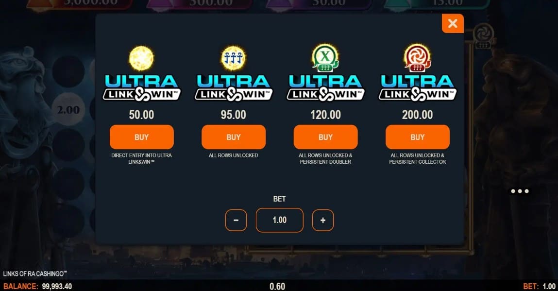 Links of Ra Cashingo Slot Play