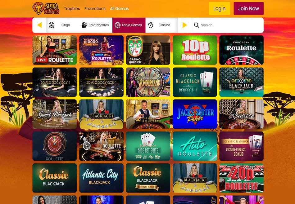 simba slots casino