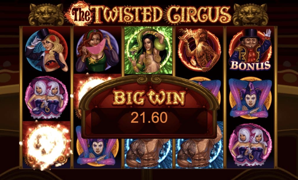 the twisted circus slot